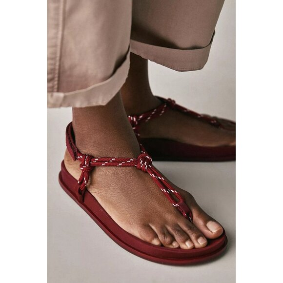 NWT US9/EU 40 -Jeffrey Campbell Red Rope Sandals (NWT US$148) - Picture 4 of 16